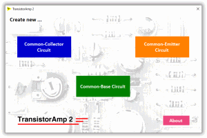 TransistorAmp - Transistor Amplifier Design Software