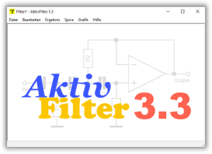 AktivFilter - Software für den Entwurf aktiver Filter